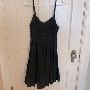 EXPRESS black, strapped dress w/pockets